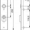 Hoppe VH buitenschild F1 2236ZA met krukgat PC-55 mm