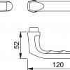 Hoppe deurkruk F1 gatdeel 113 London