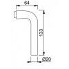 Hoppe deurkruk F1 gatdeel 150L SST Bonn