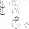 Hoppe binnendeurgarnituur F1 1138/42KV/42KVS Marseille BB DD 37-42 mm