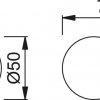 Hoppe knopgatdeel F1 voor VH garnituur type 50