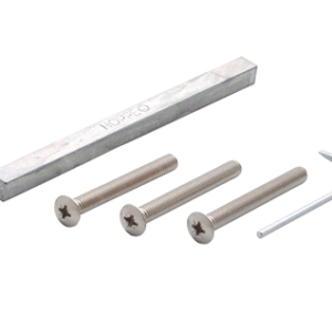 Hoppe snelstift SST deurdikte 77-82 mm met 3 bouten voor RVS schilden