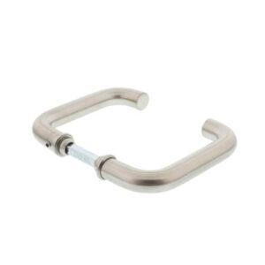 Necosteel RVS deurkruk rond U-model