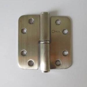 Kogelstiftpaumelle RVS 89x89x3 mm afgerond DIN Rechts