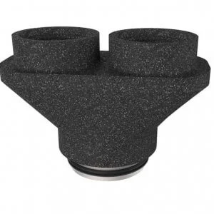 Duco Broekstuk 2x125 mm naar 1x160 mm 0000-4334