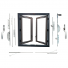 Compleet Habo VH stolp-draairaambeslag 972SP/972MKP BxH 280-1080 x 1201-1800 mm Compleet Habo VH stolp-draairaambeslag 972SP/972MKP BxH 280-1080 x 1201-1800 mm