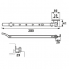 Axa raamuitzetter Habilis RVS 30 cm 2635-30-81