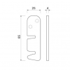 Ami sluithaak dubbel tbv raamsluiting 900701