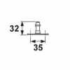 Axa uitzetterpen Habilis HV nr 18 RVS 2465-18-81