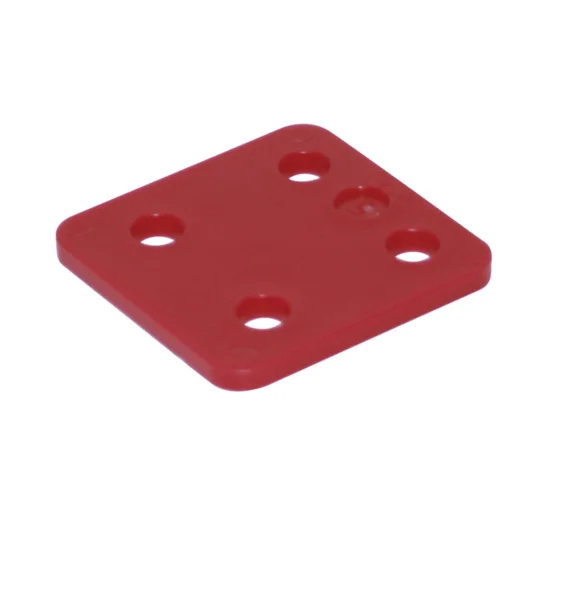 GB Drukplaat zonder sleuf rood 5 mm zak a 192 stuks 34705