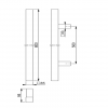 Hoppe RVS Kokergreep E5766 T-model 800 mm 3975621