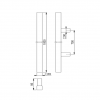 Hoppe RVS Kokergreep E5766 T-model 1000 mm 3975639