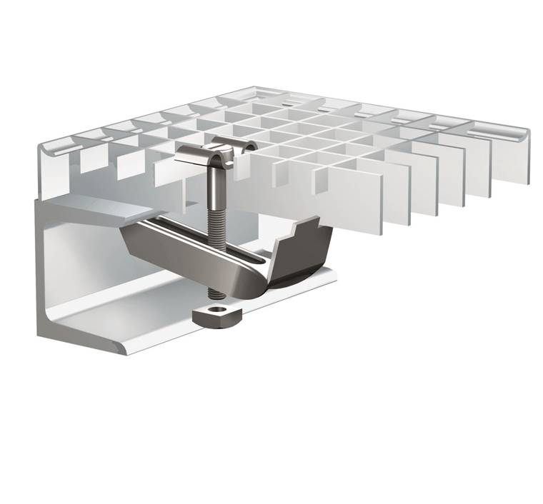 Bazo Klemmenset voor roosters – Maaswijdte 30×30 mm Bazo Klemmenset voor roosters - Maaswijdte 30x30 mm
