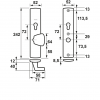 Axa Curve Veiligheidsbeslag Comfort S-knop PC72 6650-40-11