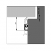 Ellen aluminium tochtprofiel Elro XL lgt. 230 cm