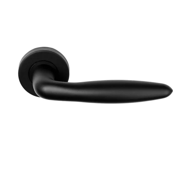Ivana deurkruk gatdeel sigaar geveerd op rozet rechts mat zwart 55766