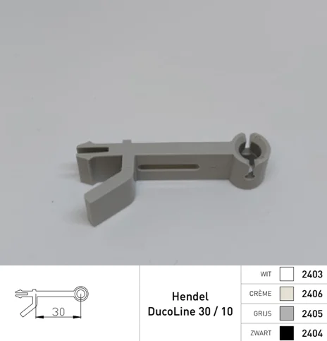 DucoLine hendel 10/30 mm grijs 2405