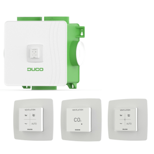 Duco All-in-one pakket DucoBox Reno 2x CO2 & BD Wit 0000-4838